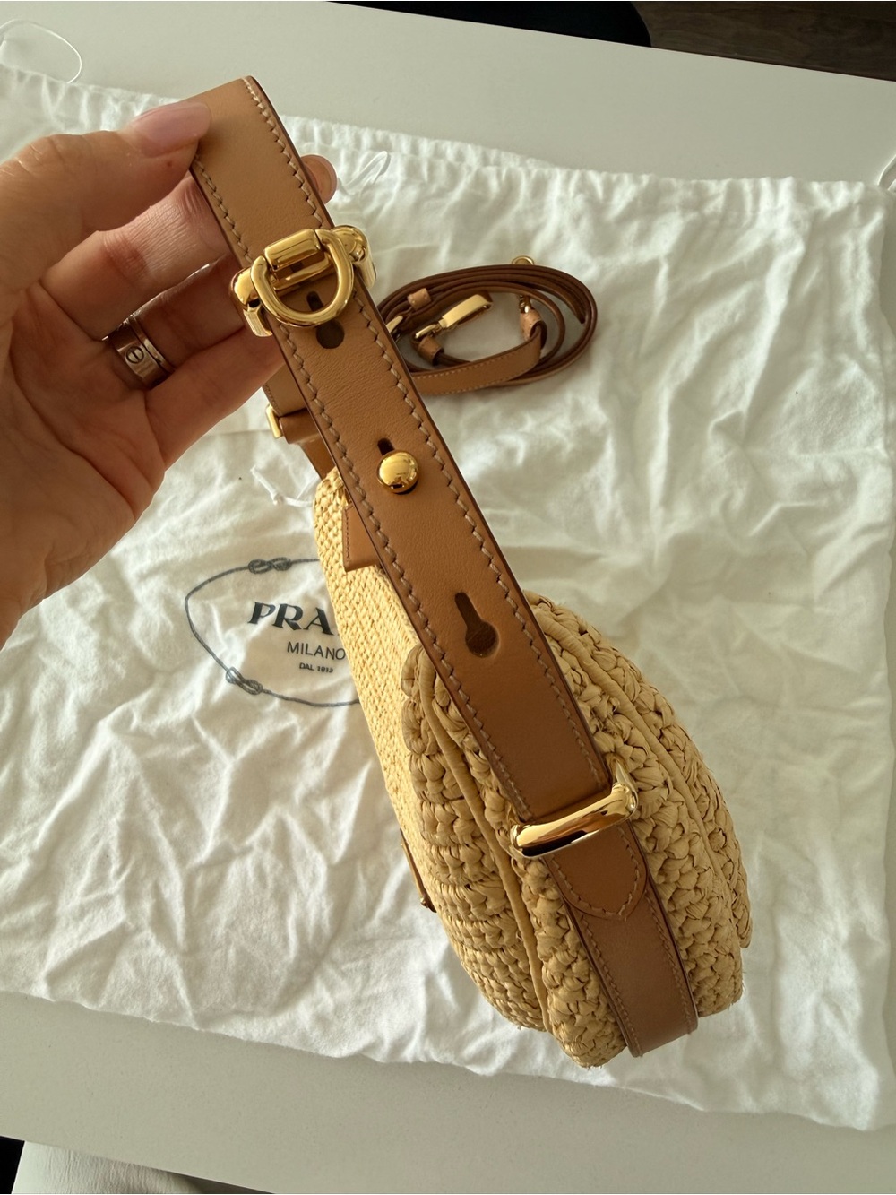 Prada Arque crochet shoulder bag - Picture 8 of 16